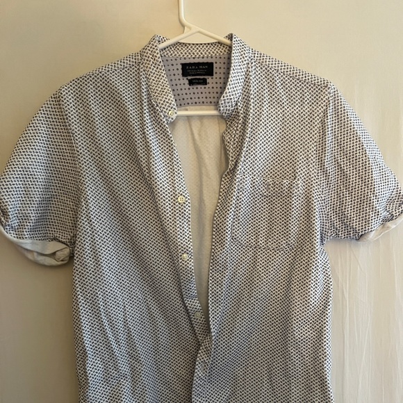 Zara white button up shirt - Picture 1 of 1